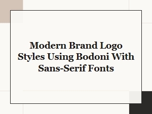 Harmonizing Bodoni with Sans-Serif Fonts
