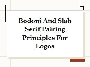 Harnessing Bodoni and Slab Serifs in Logo Design
